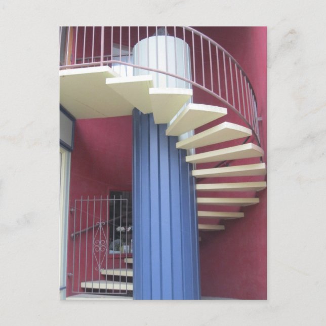 Gelbe Treppe Postkarte (Vorderseite)