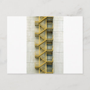 gelbe Treppen Postkarte