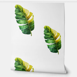 Gelbe tropische Blätter Tapete