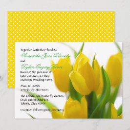 Gelbe Tulip - Einladung zur Hochzeit