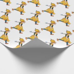 Gelbe Tulip Niedliche Blume Girl Vintage Blüte Geschenkpapier