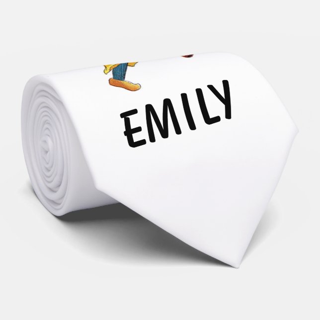 Gelbe Tulip Niedliche Blume Kind Blumenrippe Krawatte (Gerollt)