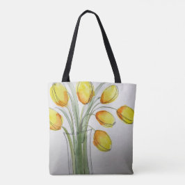 Gelbe Tulip Tasche