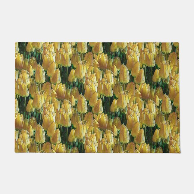 Gelbe Tulips Fußmatte (Vorderseite)