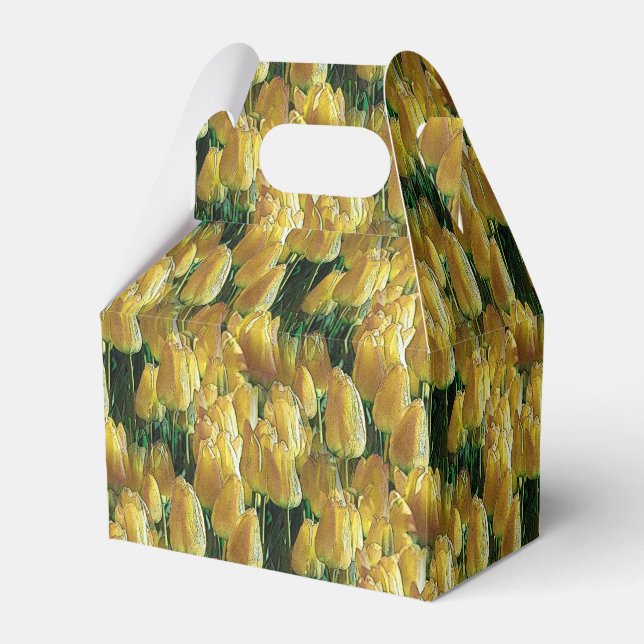 Gelbe Tulips Geschenkschachtel (Vorderseite)