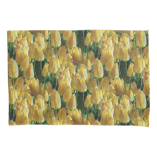 Gelbe Tulips Kissenbezug (Vorderseite)