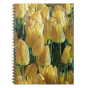 Gelbe Tulips Notizblock