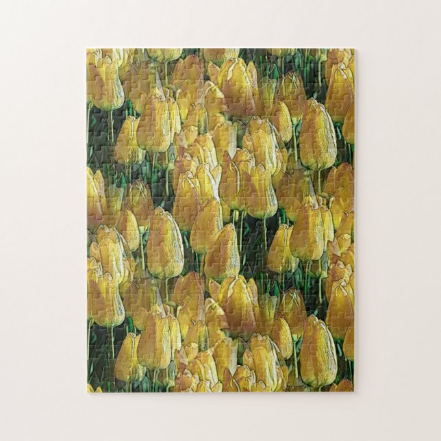 Gelbe Tulips Puzzle (Vertikal)