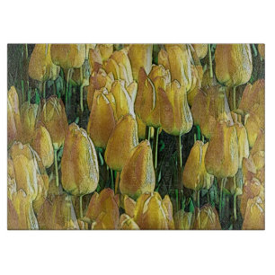 Gelbe Tulips Schneidebrett
