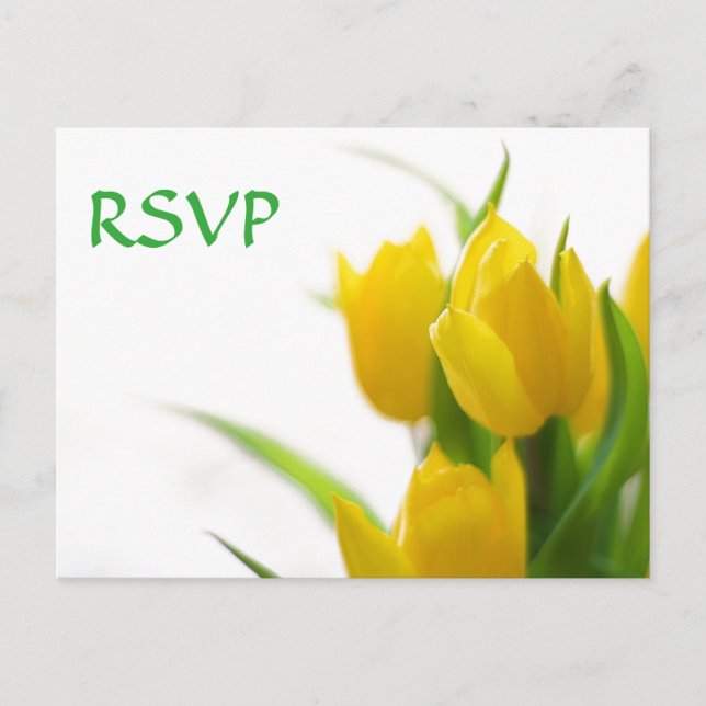 Gelbe Tulips - UAWG Postkarte (Vorderseite)
