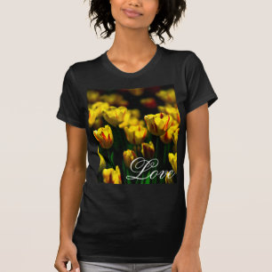Gelbe Tulpe-Blume T-Shirt