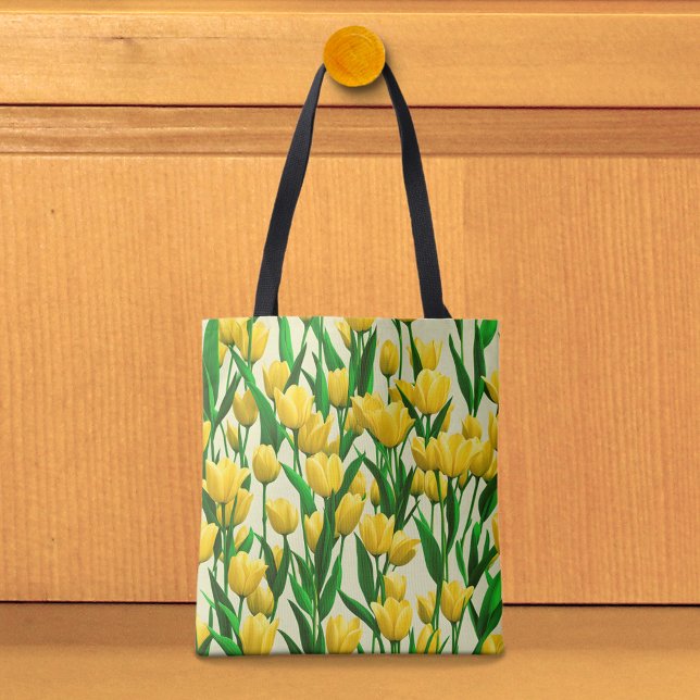 Gelbe Tulpen Bild Nr. 2 Tragetasche (Tote bag with yellow tulips)