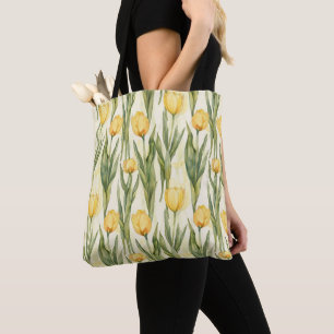 Gelbe Tulpen im Aquarellstil Umfassender Druck