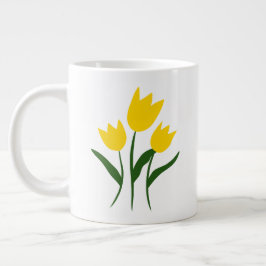 Gelbe Tulpen Jumbo-Tasse
