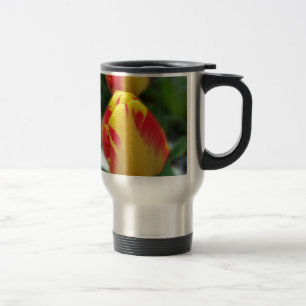 Gelbe Tulpen Reisebecher