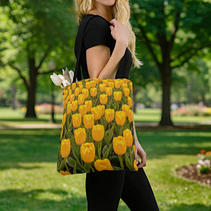 Gelbe Tulpen-Tasche