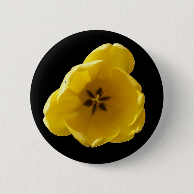 Gelbe Tulpen-Taste Button (Vorderseite)