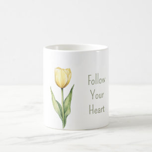 Gelbe Tulpenblume Kaffeetasse