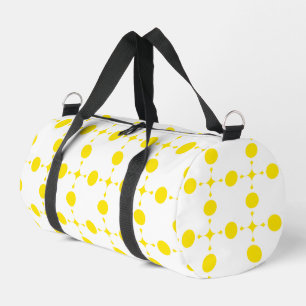 Gelbe Tupfen, Tupfenmuster, Punkte, Gepunktet Duffle Bag