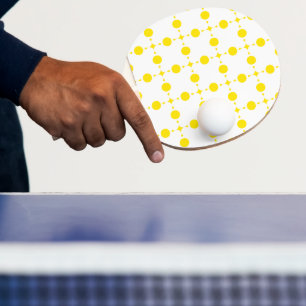Gelbe Tupfen, Tupfenmuster, Punkte, Gepunktet Tischtennis Schläger