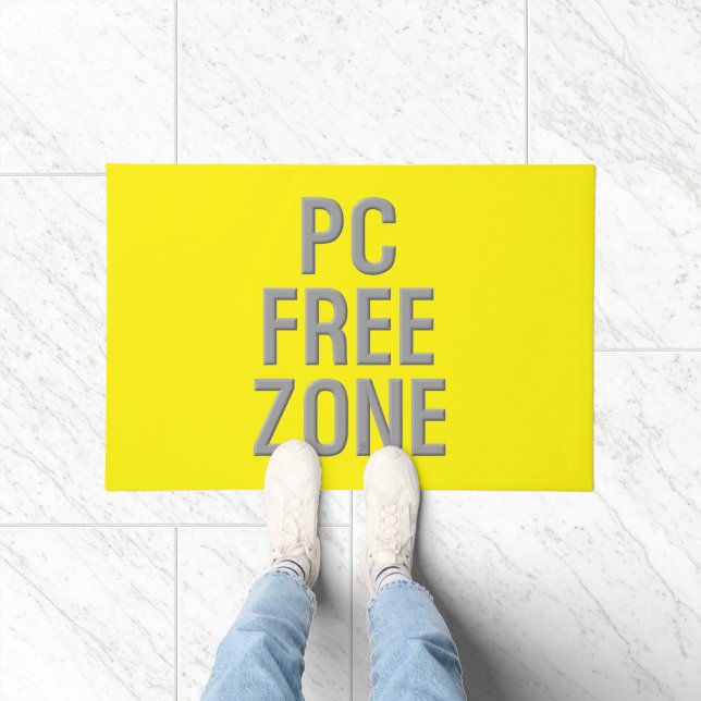 Gelbe Tür für PC Free Zone Fußmatte (Indoor)