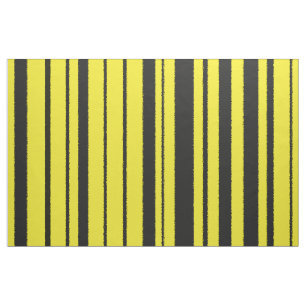Gelbe u. schwarze Hummel-Bienen-Farbe Stripes Stoff