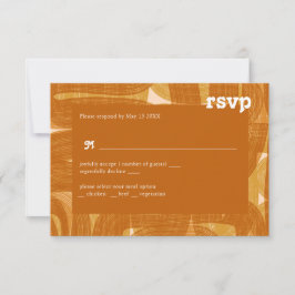 Gelbe UAWG und Kanten RSVP Karte