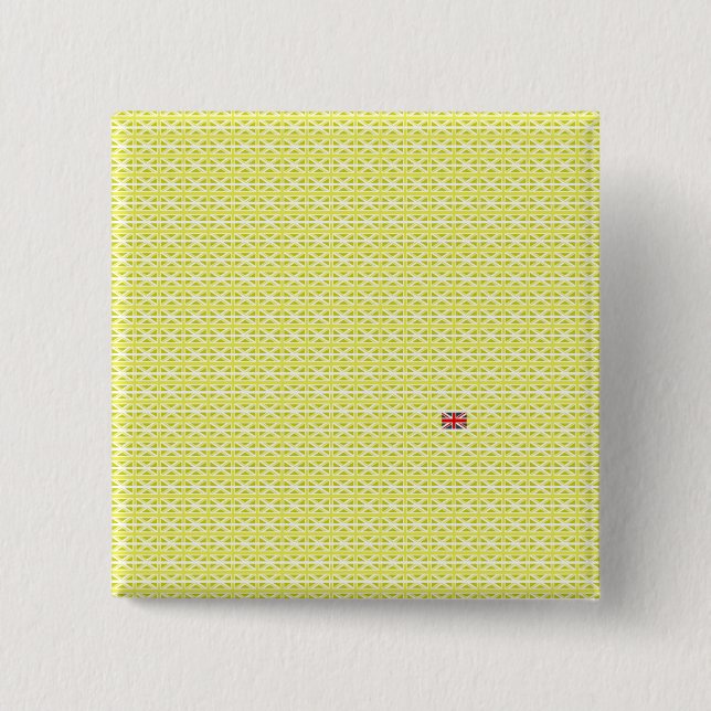 Gelbe UK Gewerkschaft Jacke & ungerade Button (Vorderseite)