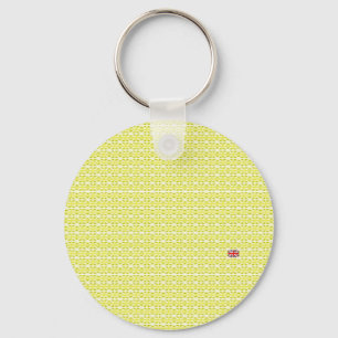 Gelbe UK Gewerkschaft Jacke & ungerade Schlüsselanhänger