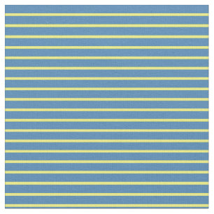 Gelbe und blaue farbige Linien Stoff