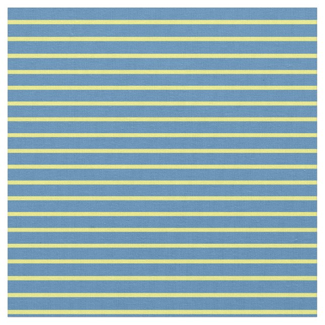 Gelbe und blaue farbige Linien Stoff (Nahaufnahme)