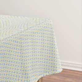 Gelbe und blaue Fliesenmuster-Tischdecke Tischdecke