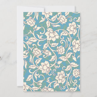 Gelbe und blaue wirbelnde Blume Dankeskarte