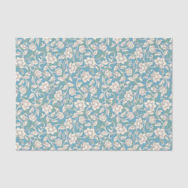 Gelbe und blaue wirbelnde Blume Seidenpapier