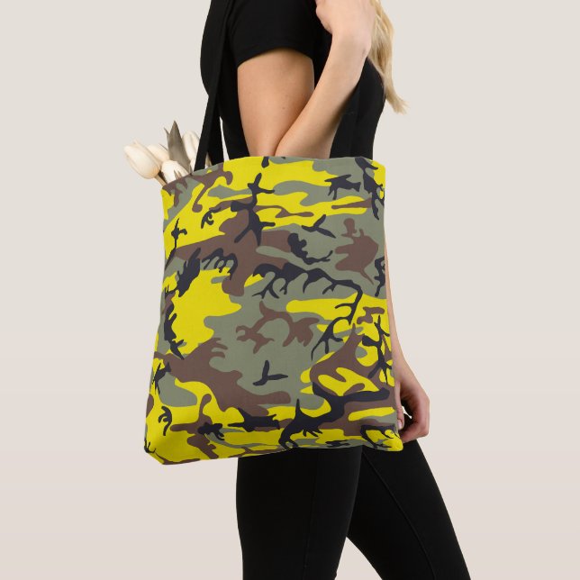 Gelbe und braune Camouflage, Militär, Armee (Von Nahem)