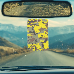 Gelbe und braune Camouflage, Militär, Armee Autolufterfrischer