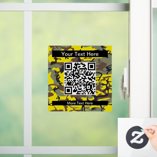 Gelbe und braune Camouflage, Militär, Armee Fensteraufkleber (Zuhause)