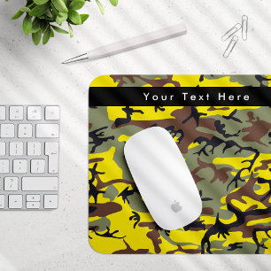 Gelbe und braune Camouflage, Militär, Armee Mousepad