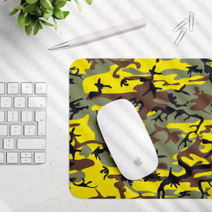 Gelbe und braune Camouflage, Militär, Armee Mousepad