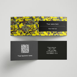 Gelbe und braune Camouflage, Militär, Armee Visitenkarten