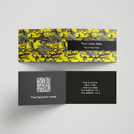 Gelbe und braune Camouflage, Militär, Armee Visitenkarten