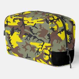 Gelbe und braune Camouflage, Militär, Armee Waschbeutel