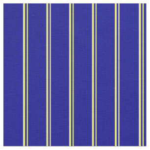 Gelbe und dunkelblaue Streifen/Linienmuster Stoff