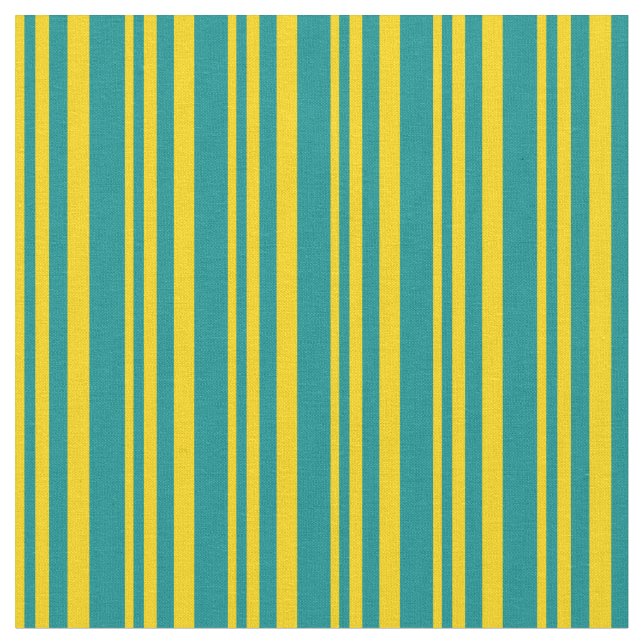Gelbe und dunkle Streifen/Linienmuster Stoff (Nahaufnahme)