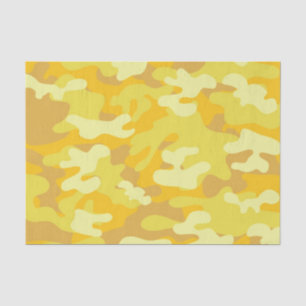 Gelbe und goldene Camouflage Seidenpapier