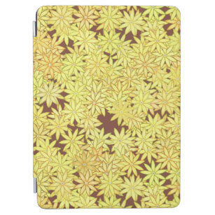 Gelbe und goldene Milchsorten auf Schokoladenbraun iPad Air Hülle
