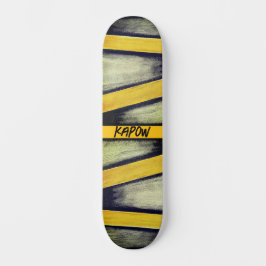 Gelbe und grafische Grafik - Skateboard