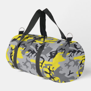 Gelbe und graue Camouflage, Militär, Armee Duffle Bag