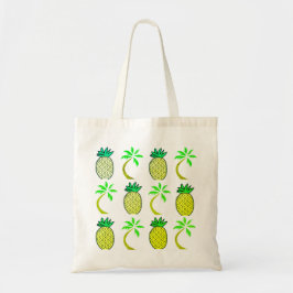 Gelbe und grüne Ananas Jumbo-Tasche Tragetasche