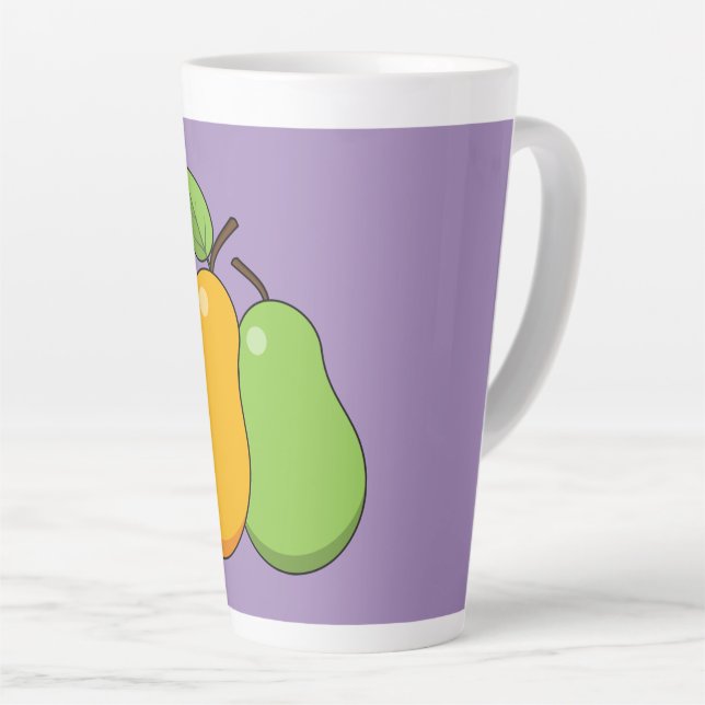 Gelbe und grüne Birnen Milchtasse (Rechte Ecke)